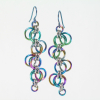 Niobium Forget-Me-Not Earrings - Long version