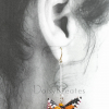 Each Monarch butterfly earring can swivel for front or back side view Each Monarch butterfly earring can swivel for front or back side view