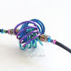 Three-Color Danish Knot Choker Necklace in Anodized Niobium