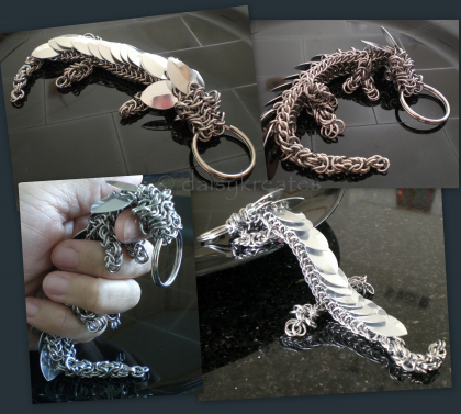 My very own pet dragon key fob