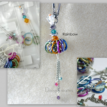 DIY Kit for Petite Chainmaille Genie Bottle Pendant