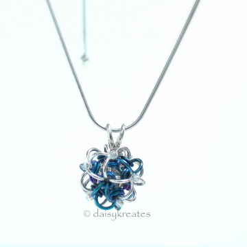 Petite Blue Hydrangea Pendant Petite Blue Hydrangea Pendant
