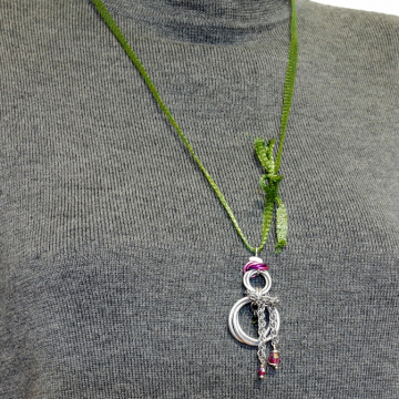 Mobius Snowman Pendant with JPL scarf